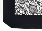 Antique Japanese Katagami Paper Kimono Stencil Katazome Pine Plum Blossom A794