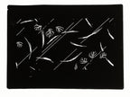 Antique Japanese Katagami Paper Kimono Stencil Katazome Plant Leaves Design A866