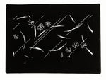 Antique Japanese Katagami Paper Kimono Stencil Katazome Plant Leaves Design A866