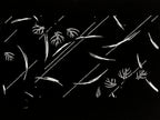 Antique Japanese Katagami Paper Kimono Stencil Katazome Plant Leaves Design A866