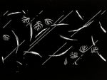Antique Japanese Katagami Paper Kimono Stencil Katazome Plant Leaves Design A866