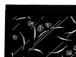 Antique Japanese Katagami Paper Kimono Stencil Katazome Plant Leaves Design A866