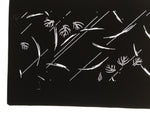 Antique Japanese Katagami Paper Kimono Stencil Katazome Plant Leaves Design A866