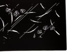 Antique Japanese Katagami Paper Kimono Stencil Katazome Plant Leaves Design A866
