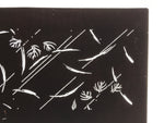 Antique Japanese Katagami Paper Kimono Stencil Katazome Plant Leaves Design A866