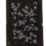 Antique Japanese Katagami Paper Kimono Stencil Katazome Plum Blossom Ume C930