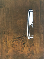 Antique Japanese Katagami Paper Kimono Stencil Katazome Plum Flowers Bridge C963