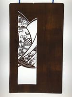 Antique Japanese Katagami Paper Kimono Stencil Katazome Plum Flowers Pine C964