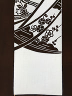 Antique Japanese Katagami Paper Kimono Stencil Katazome Plum Flowers Pine C964