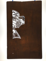 Antique Japanese Katagami Paper Kimono Stencil Katazome Plum Flowers Pine C965