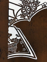 Antique Japanese Katagami Paper Kimono Stencil Katazome Plum Flowers Pine C965