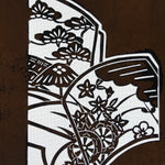 Antique Japanese Katagami Paper Kimono Stencil Katazome Plum Flowers Pine C965