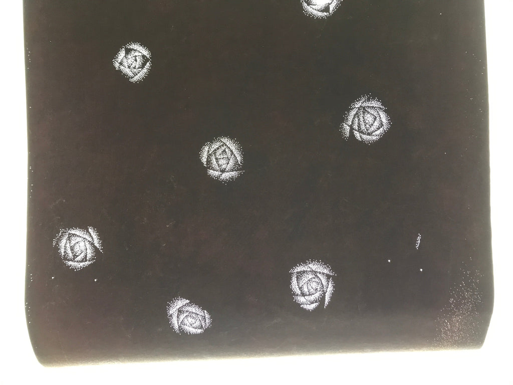 Antique Japanese Katagami Paper Kimono Stencil Katazome Rose Design C900