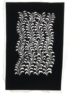 Antique Japanese Katagami Paper Kimono Stencil Katazome Seaweed Nori Vines A774