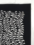 Antique Japanese Katagami Paper Kimono Stencil Katazome Seaweed Nori Vines A774