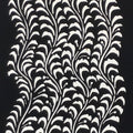 Antique Japanese Katagami Paper Kimono Stencil Katazome Seaweed Nori Vines A774