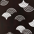 Antique Japanese Katagami Paper Kimono Stencil Katazome Seigaiha Waves C905
