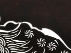 Antique Japanese Katagami Paper Kimono Stencil Katazome Shishi Lion Dog A889