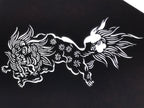 Antique Japanese Katagami Paper Kimono Stencil Katazome Shishi Lion Dog A889