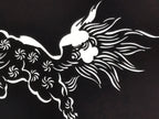 Antique Japanese Katagami Paper Kimono Stencil Katazome Shishi Lion Dog A889
