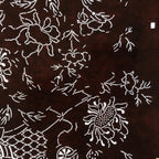 Antique Japanese Katagami Paper Kimono Stencil Katazome Shishi Lion Peony C939