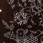 Antique Japanese Katagami Paper Kimono Stencil Katazome Shishi Lion Peony C939