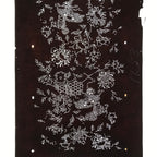 Antique Japanese Katagami Paper Kimono Stencil Katazome Shishi Lion Peony C939