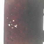 Antique Japanese Katagami Paper Kimono Stencil Katazome Silhouette Flowers C908