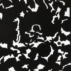 Antique Japanese Katagami Paper Kimono Stencil Katazome Silhouette Flowers C908