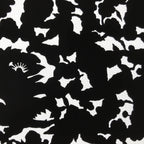Antique Japanese Katagami Paper Kimono Stencil Katazome Silhouette Flowers C908