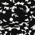 Antique Japanese Katagami Paper Kimono Stencil Katazome Silhouette Flowers C908