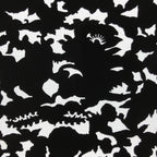 Antique Japanese Katagami Paper Kimono Stencil Katazome Silhouette Flowers C908