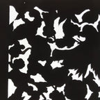 Antique Japanese Katagami Paper Kimono Stencil Katazome Silhouette Flowers C909
