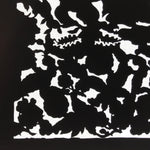 Antique Japanese Katagami Paper Kimono Stencil Katazome Silhouette Flowers C909