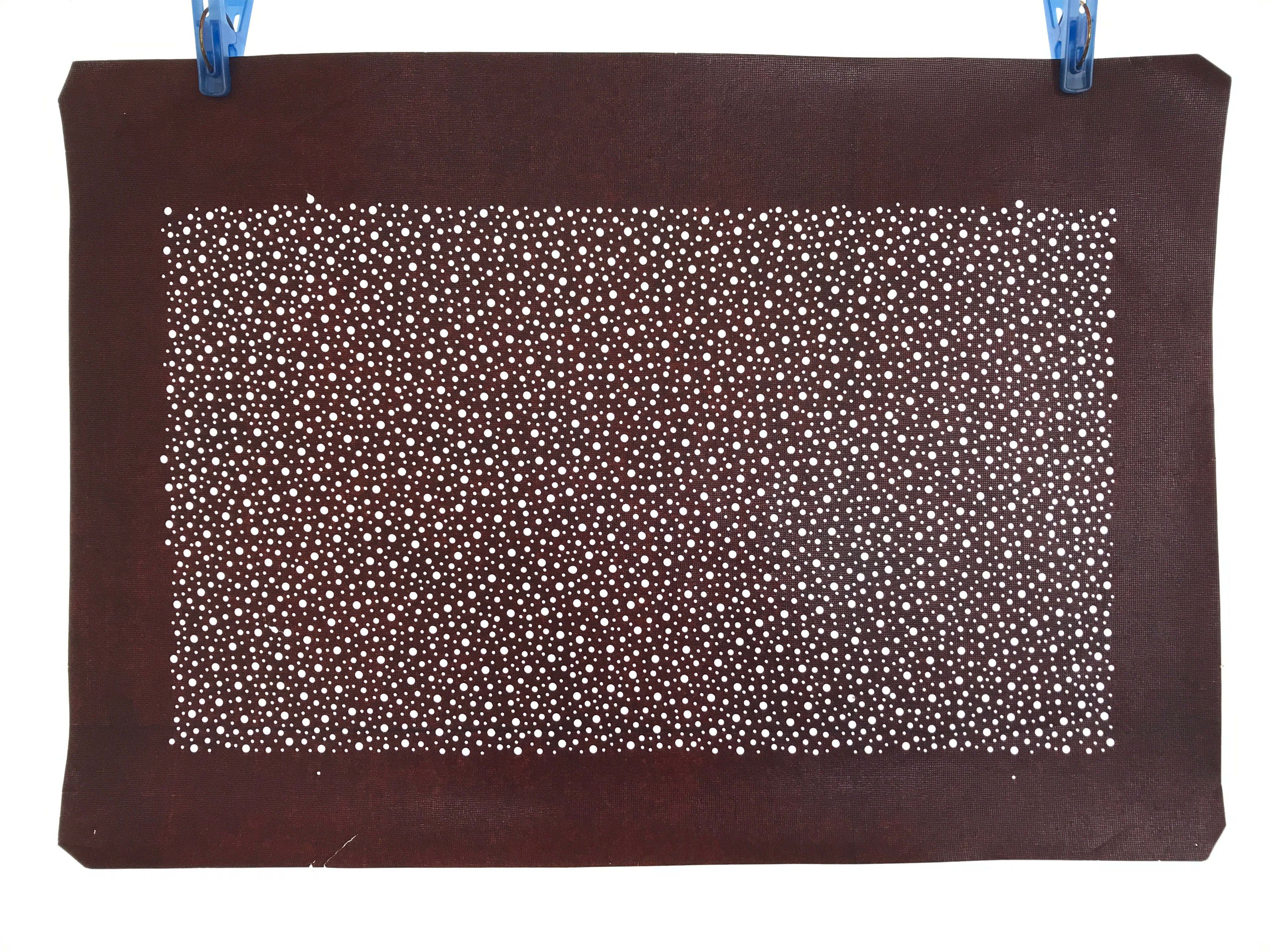 Antique Japanese Katagami Paper Kimono Stencil Katazome Simple Dot Pattern A657