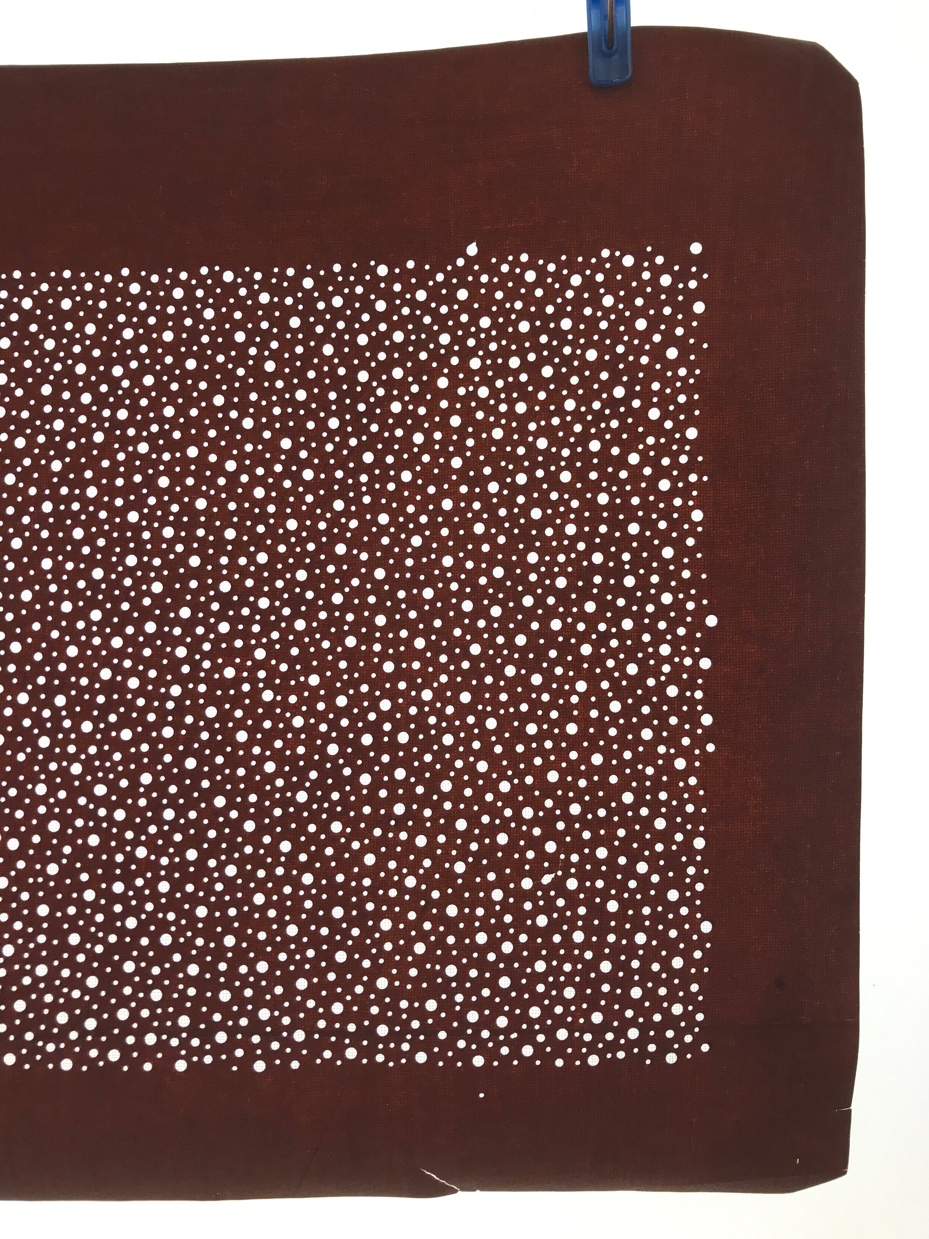 Antique Japanese Katagami Paper Kimono Stencil Katazome Simple Dot Pattern A657