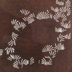 Antique Japanese Katagami Paper Kimono Stencil Katazome Simple Grass Design C894