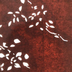 Antique Japanese Katagami Paper Kimono Stencil Katazome Simple Plant Design C944