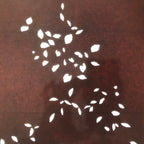 Antique Japanese Katagami Paper Kimono Stencil Katazome Simple Plant Design C946