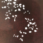 Antique Japanese Katagami Paper Kimono Stencil Katazome Simple Plant Design C946