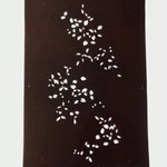 Antique Japanese Katagami Paper Kimono Stencil Katazome Simple Plant Design C946