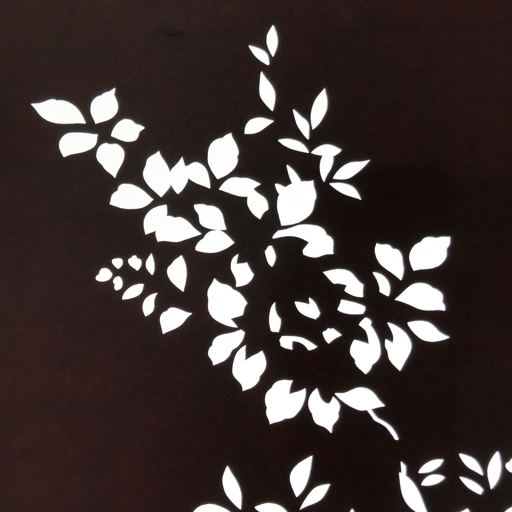 Antique Japanese Katagami Paper Kimono Stencil Katazome Simple Plant Design C947