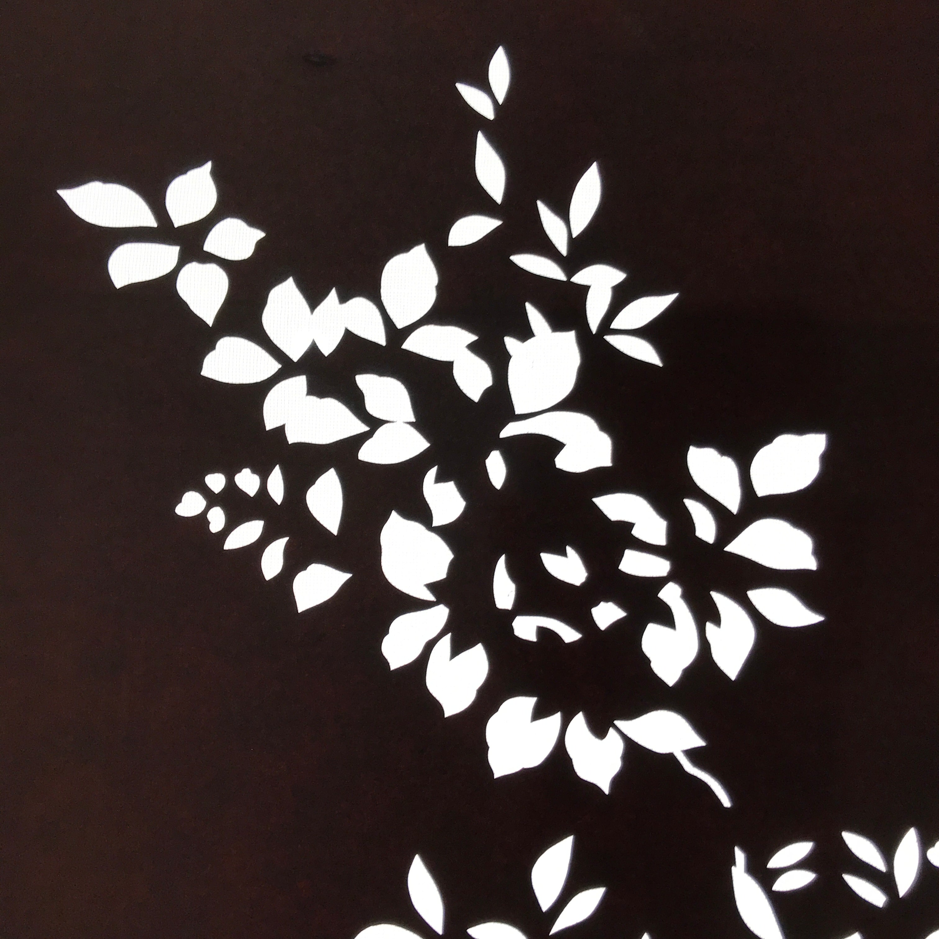 Antique Japanese Katagami Paper Kimono Stencil Katazome Simple Plant Design C947