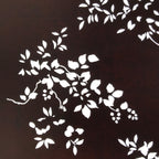Antique Japanese Katagami Paper Kimono Stencil Katazome Simple Plant Design C947