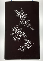 Antique Japanese Katagami Paper Kimono Stencil Katazome Simple Plant Design C947