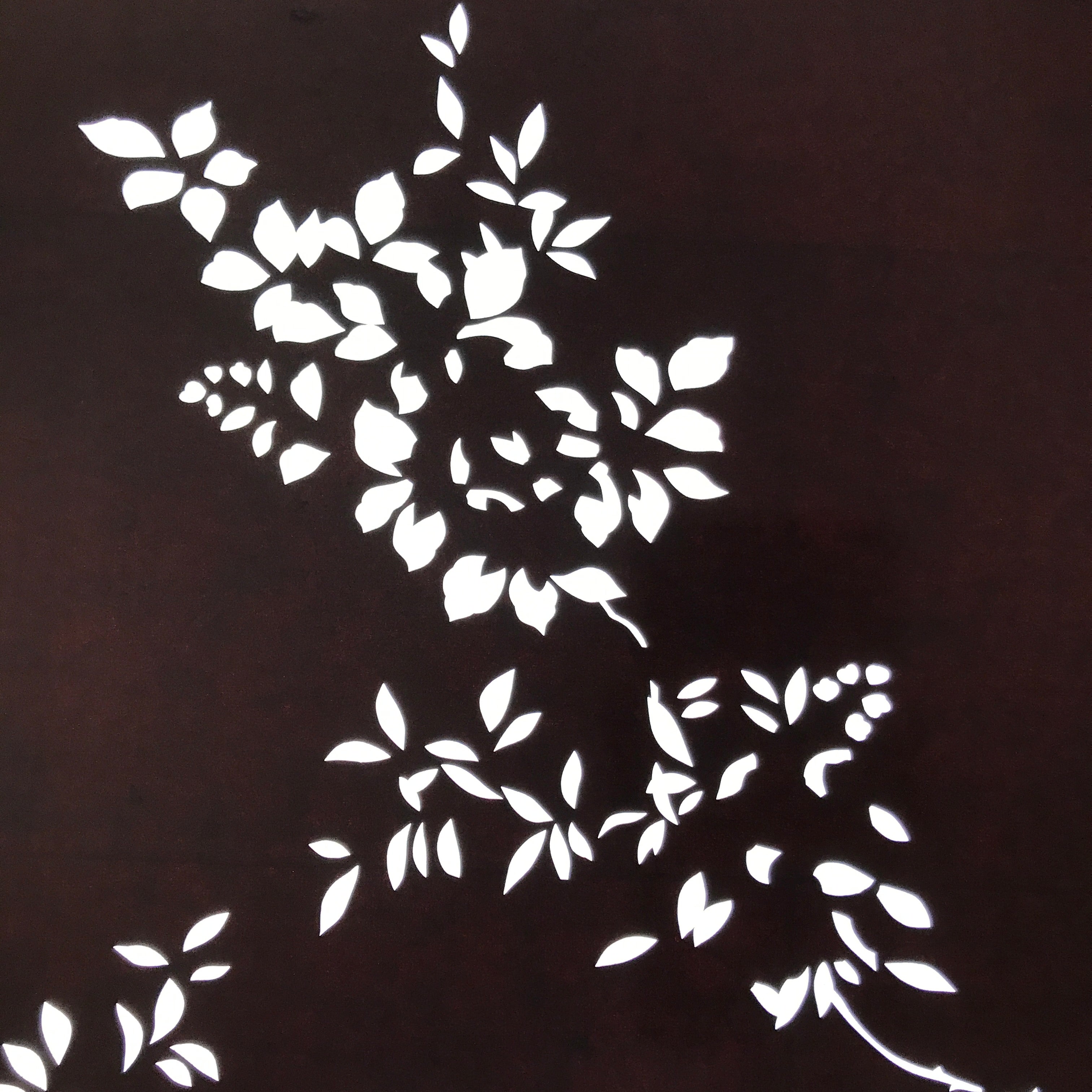 Antique Japanese Katagami Paper Kimono Stencil Katazome Simple Plant Design C947