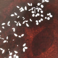 Antique Japanese Katagami Paper Kimono Stencil Katazome Simple Plant Design C948