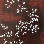 Antique Japanese Katagami Paper Kimono Stencil Katazome Simple Plant Design C949