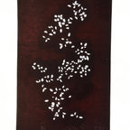 Antique Japanese Katagami Paper Kimono Stencil Katazome Simple Plant Design C949