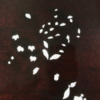 Antique Japanese Katagami Paper Kimono Stencil Katazome Simple Plant Design C956